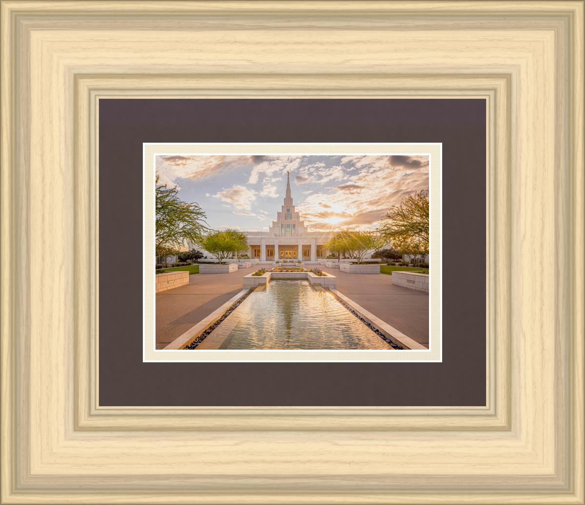Phoenix Temple Golden Reflections
