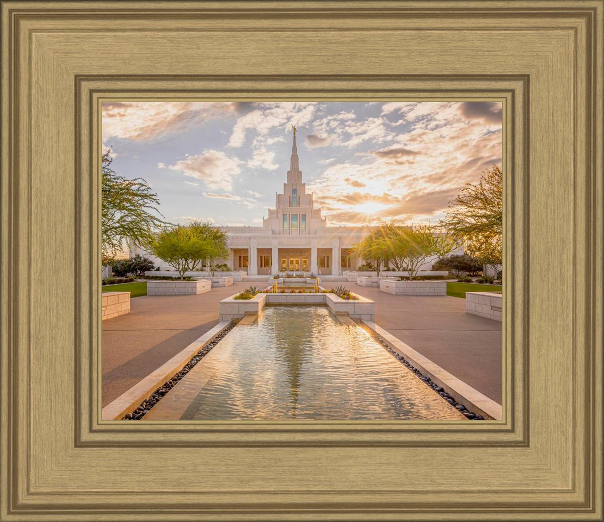 Phoenix Temple Golden Reflections