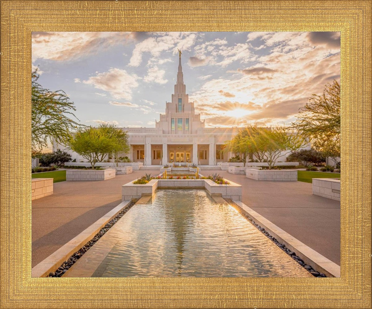 Phoenix Temple Golden Reflections