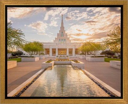 Phoenix Temple Golden Reflections