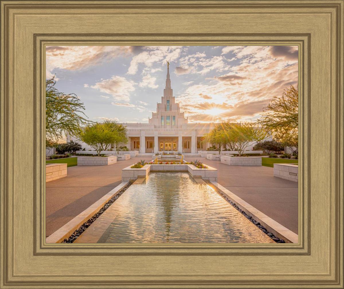 Phoenix Temple Golden Reflections