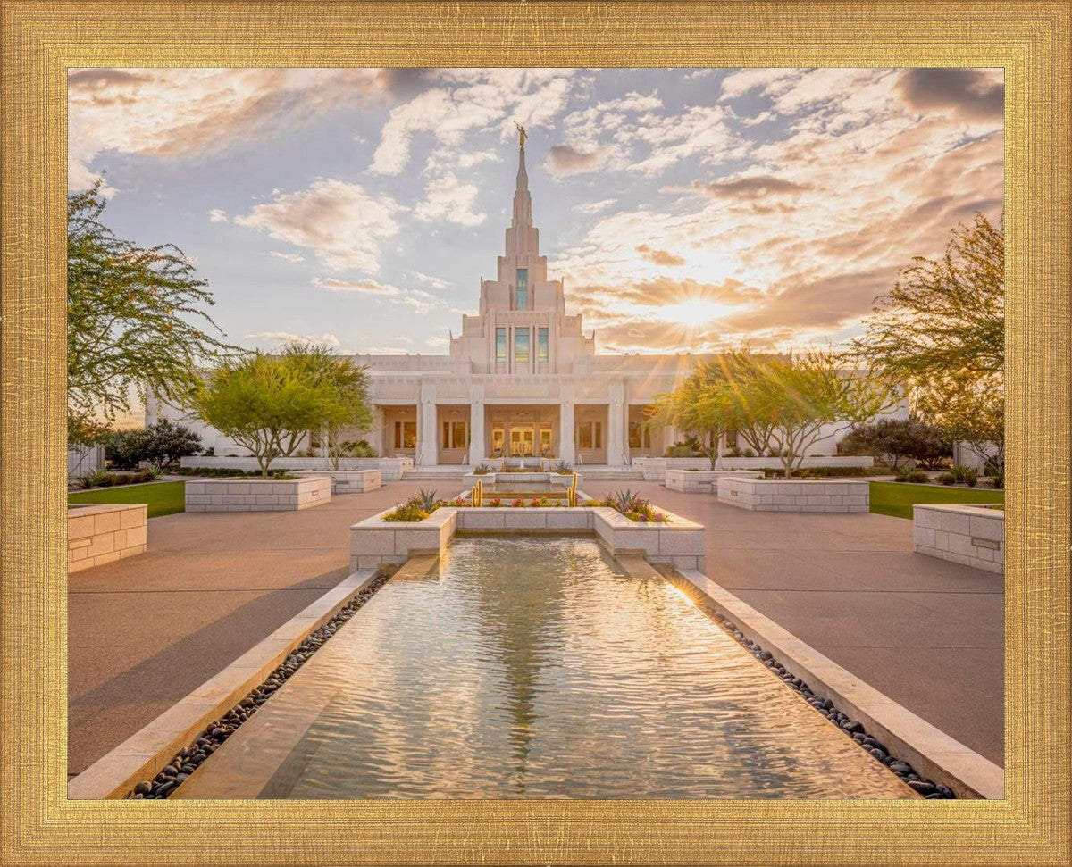 Phoenix Temple Golden Reflections