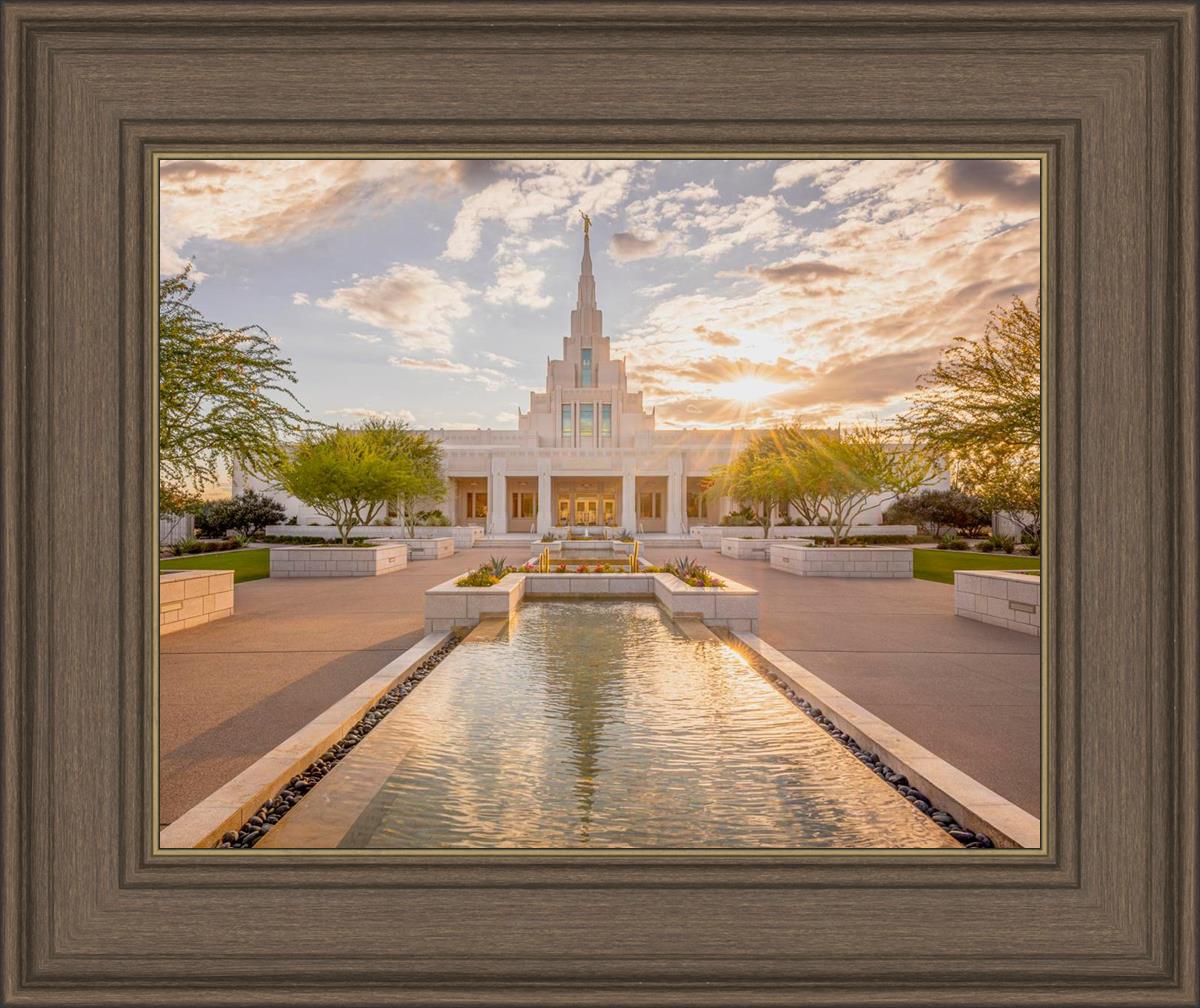 Phoenix Temple Golden Reflections