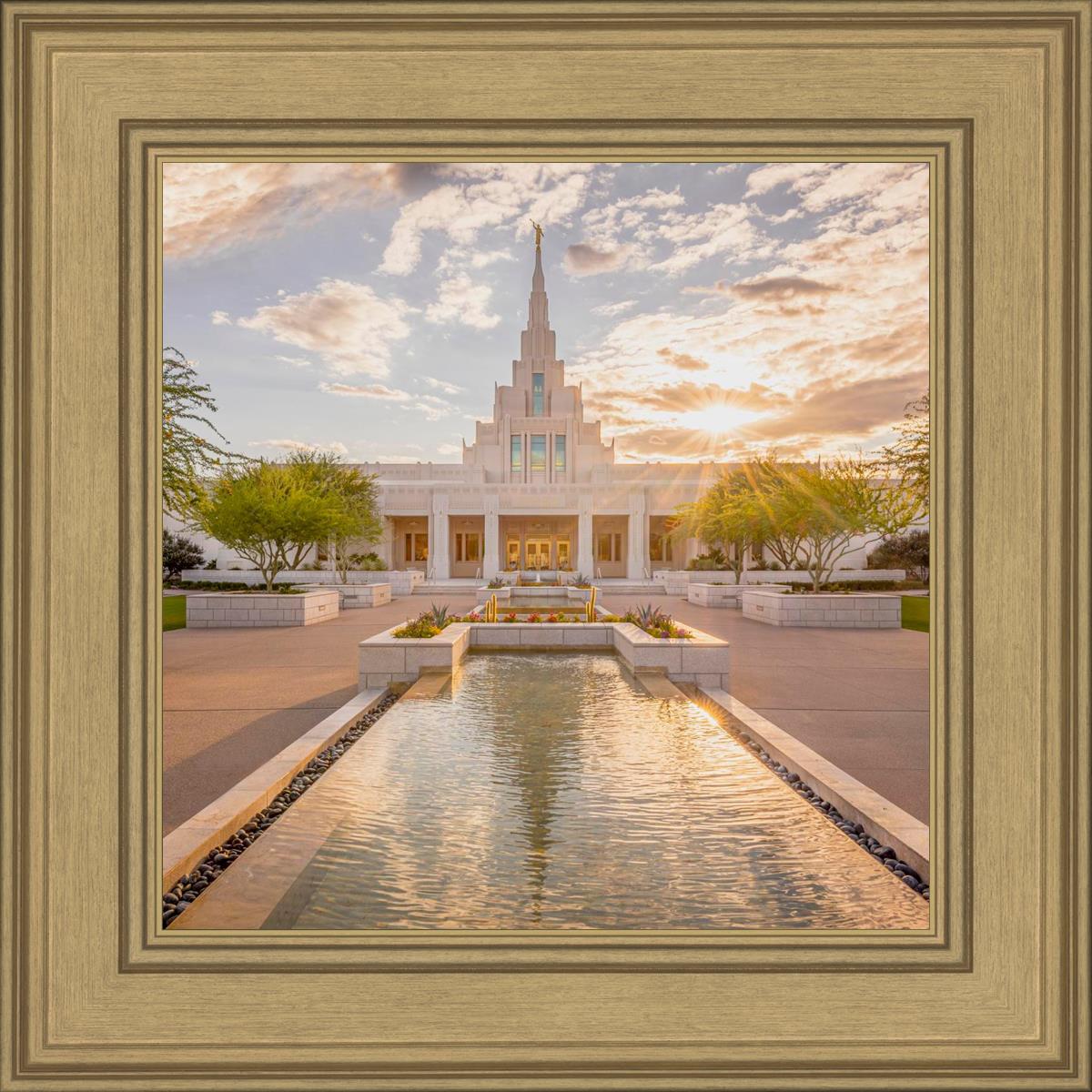 Phoenix Temple Golden Reflections