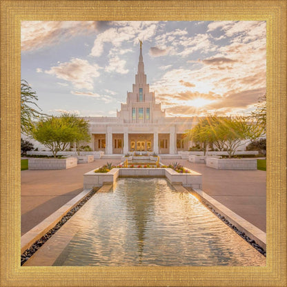 Phoenix Temple Golden Reflections