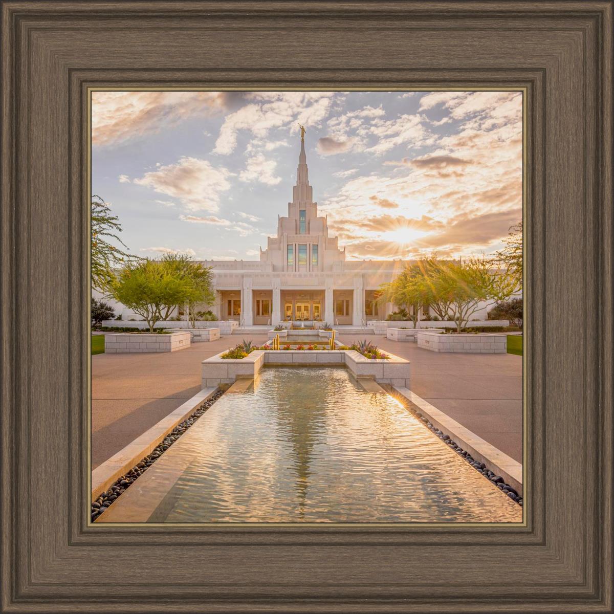 Phoenix Temple Golden Reflections