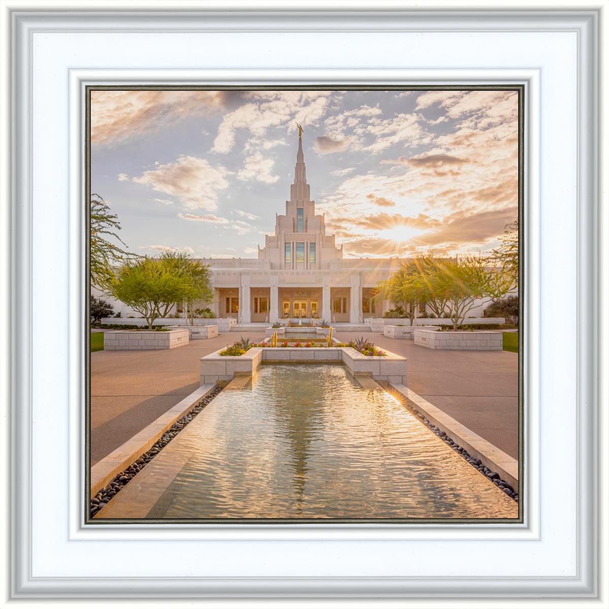 Phoenix Temple Golden Reflections