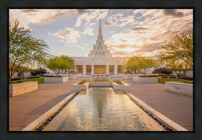 Phoenix Temple Golden Reflections