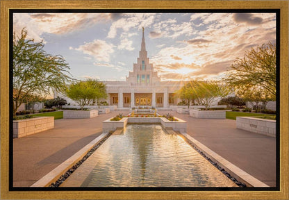 Phoenix Temple Golden Reflections