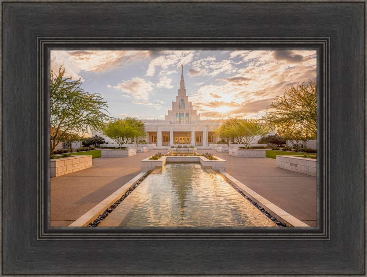 Phoenix Temple Golden Reflections