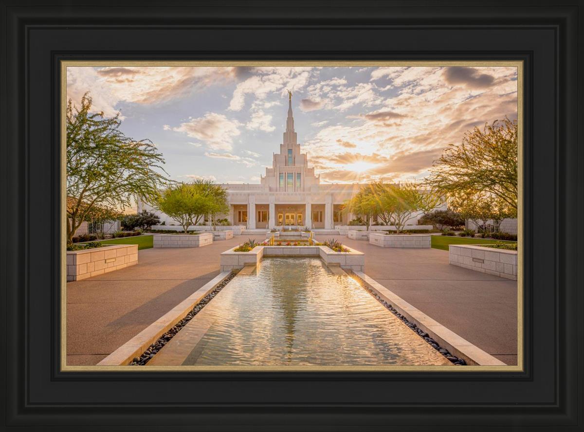 Phoenix Temple Golden Reflections