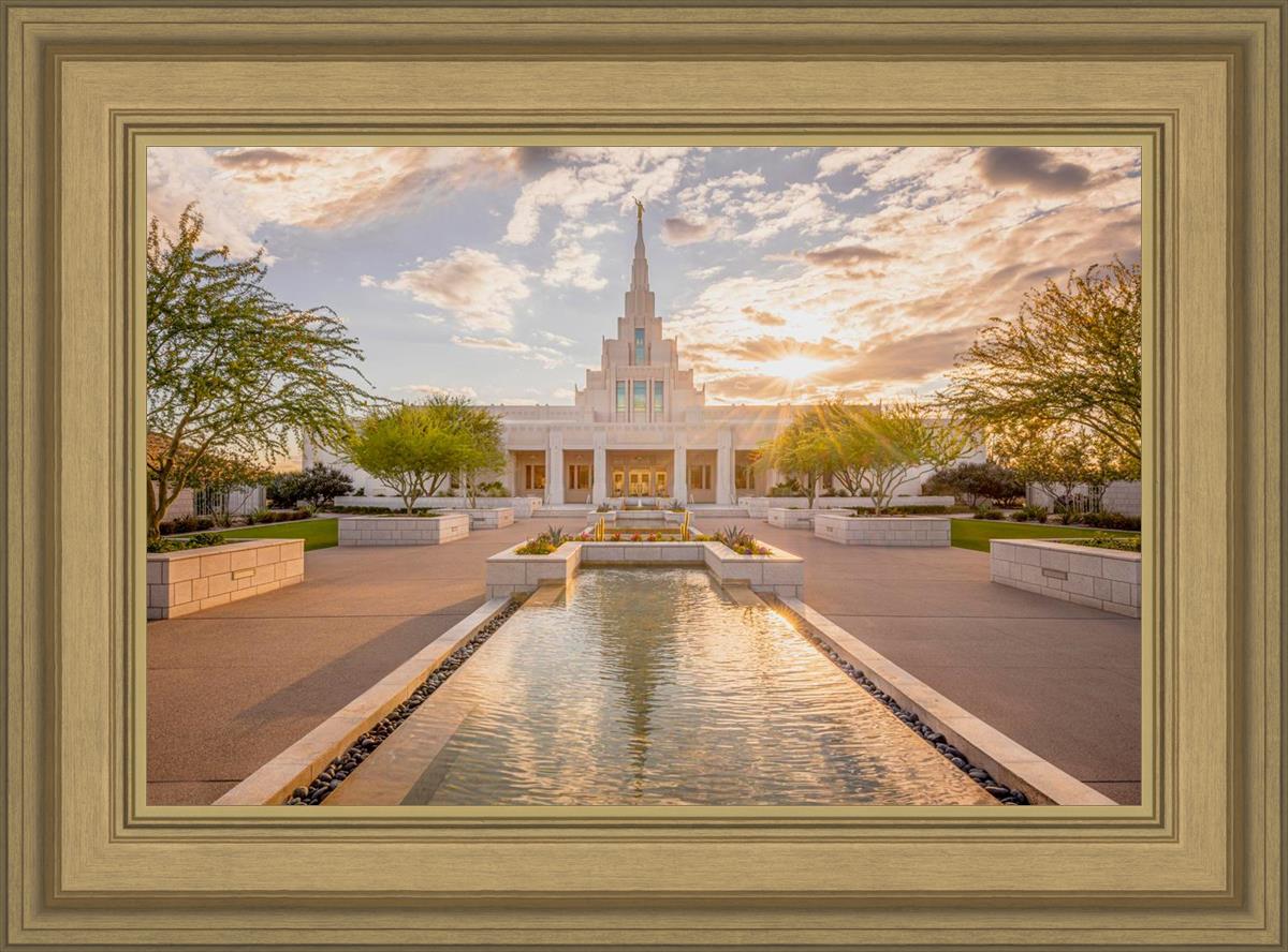 Phoenix Temple Golden Reflections