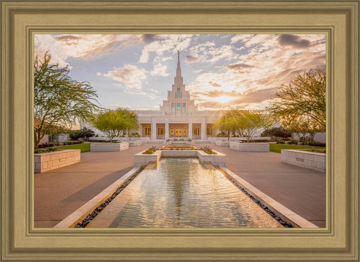 Phoenix Temple Golden Reflections