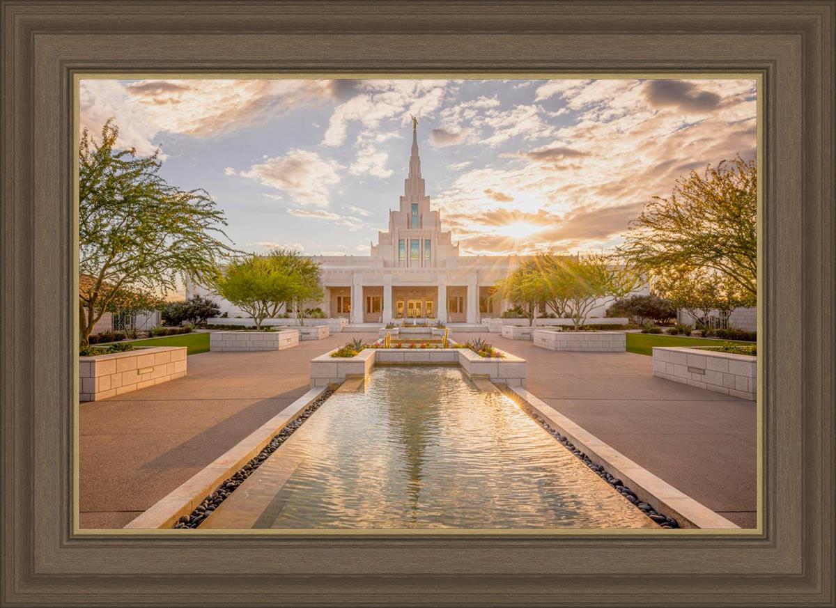 Phoenix Temple Golden Reflections
