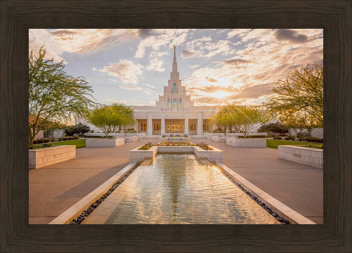 Phoenix Temple Golden Reflections