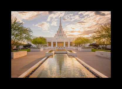 Phoenix Temple Golden Reflections