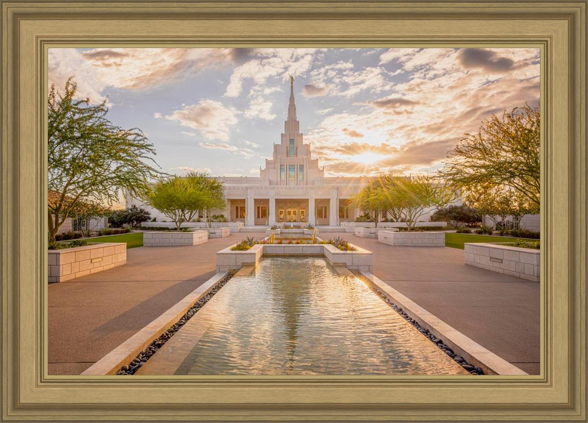 Phoenix Temple Golden Reflections
