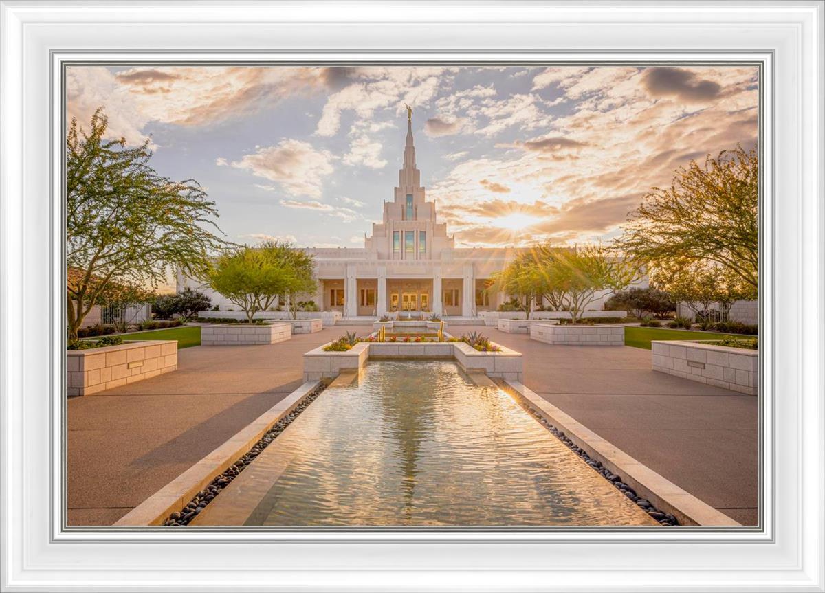Phoenix Temple Golden Reflections