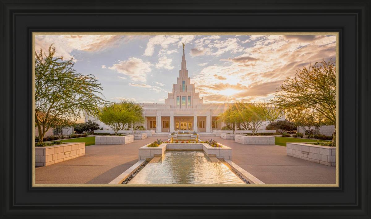 Phoenix Temple Golden Reflections