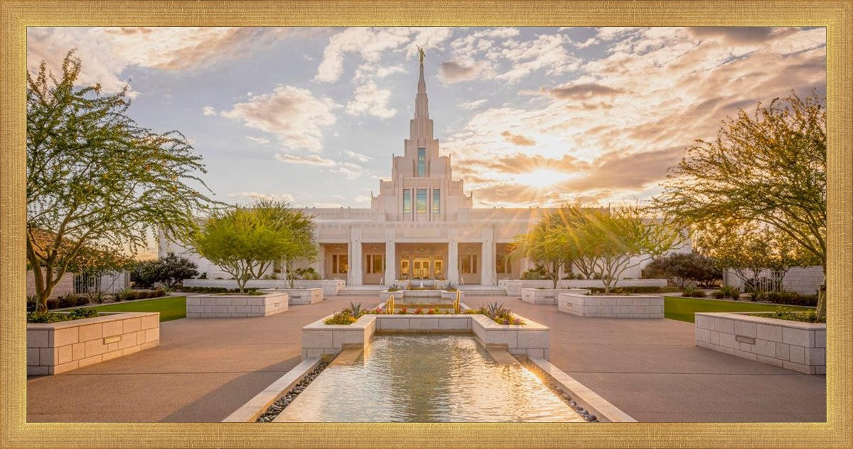 Phoenix Temple Golden Reflections