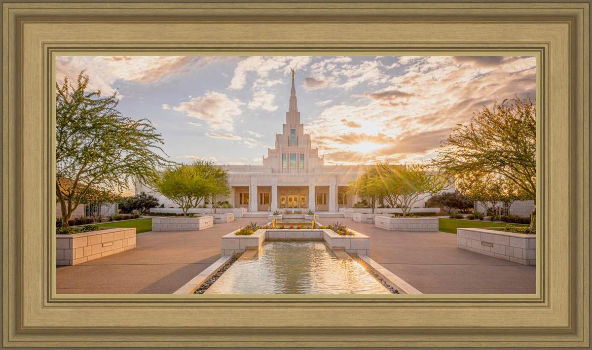Phoenix Temple Golden Reflections