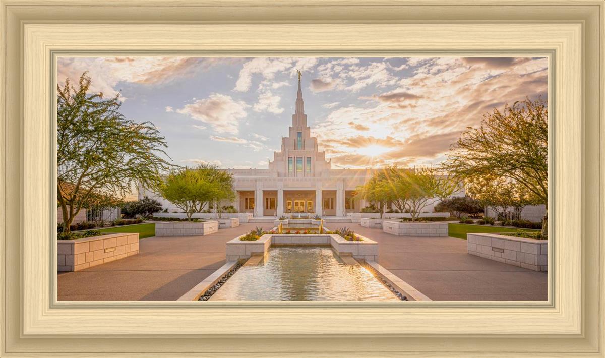 Phoenix Temple Golden Reflections