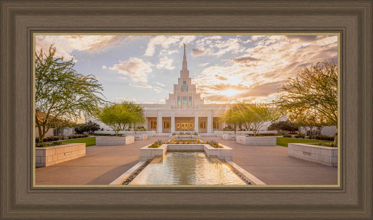 Phoenix Temple Golden Reflections