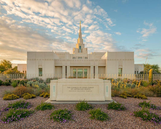 Phoenix Temple Golden Foundations Gallery Wrap