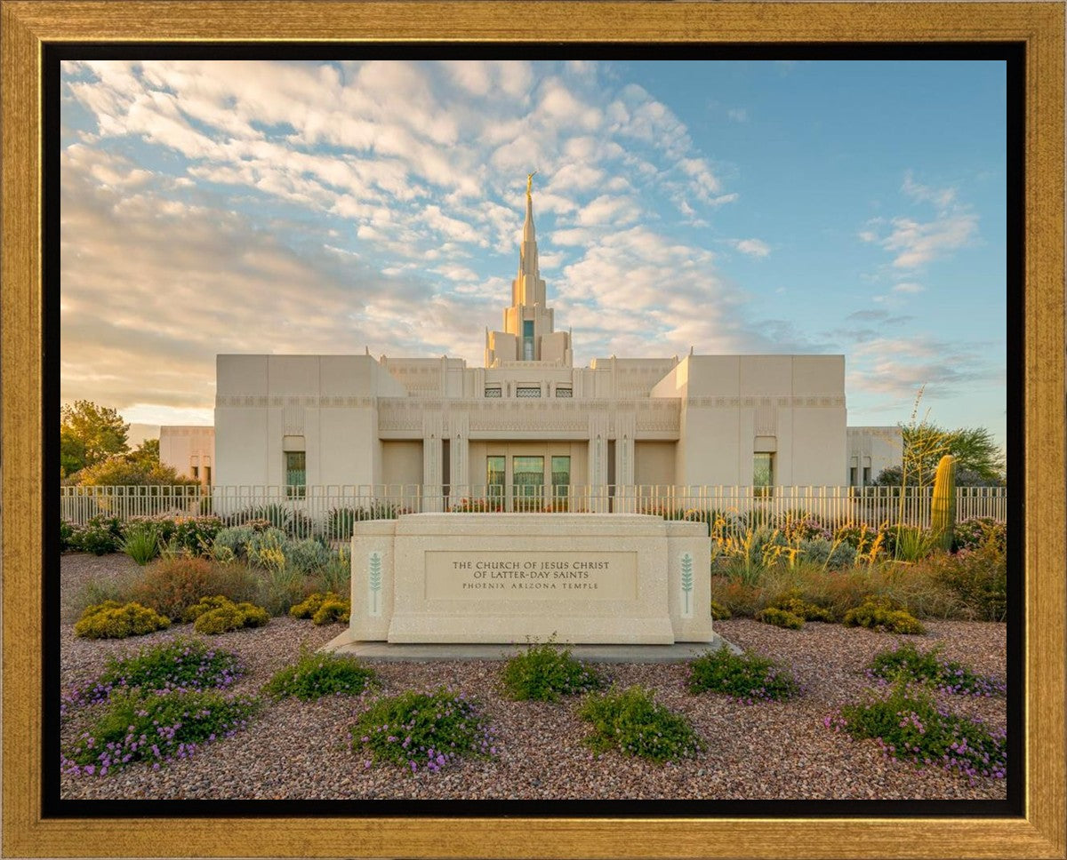 Phoenix Temple Golden Foundations Gallery Wrap
