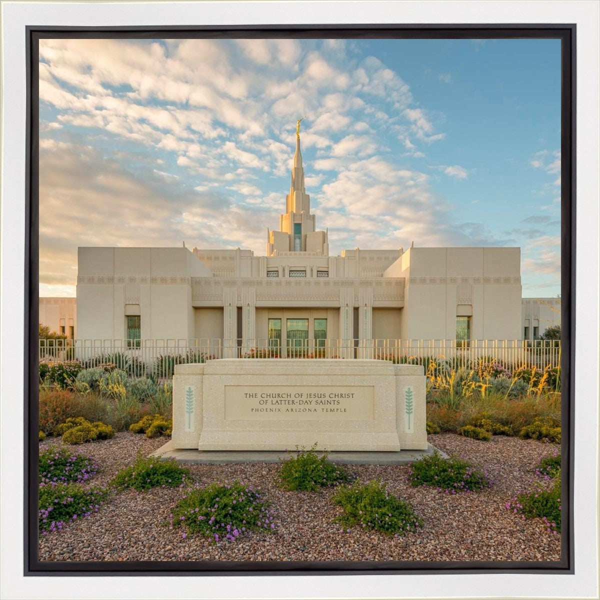 Phoenix Temple Golden Foundations Gallery Wrap
