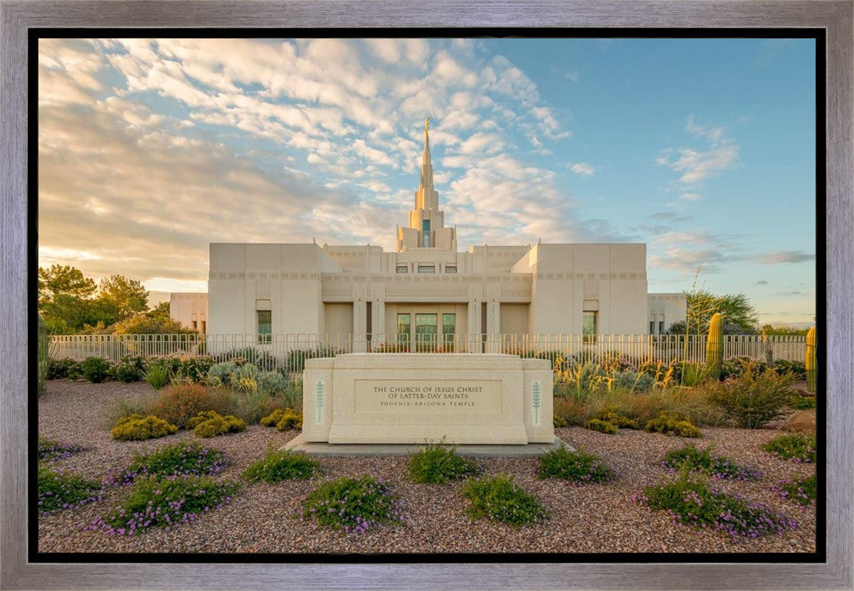 Phoenix Temple Golden Foundations Gallery Wrap