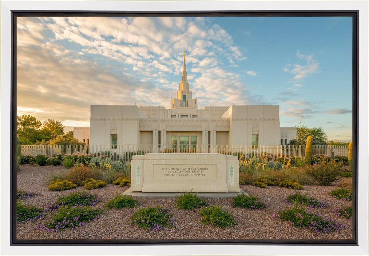 Phoenix Temple Golden Foundations Gallery Wrap