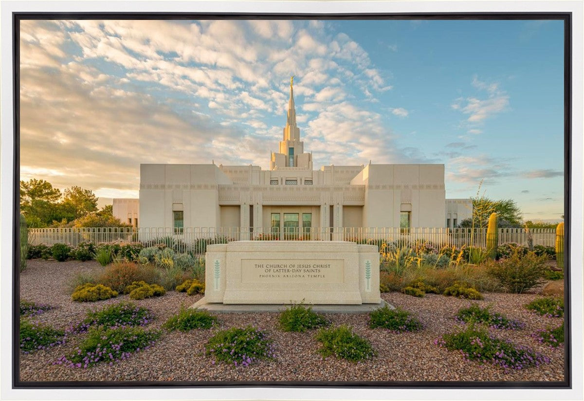 Phoenix Temple Golden Foundations Gallery Wrap