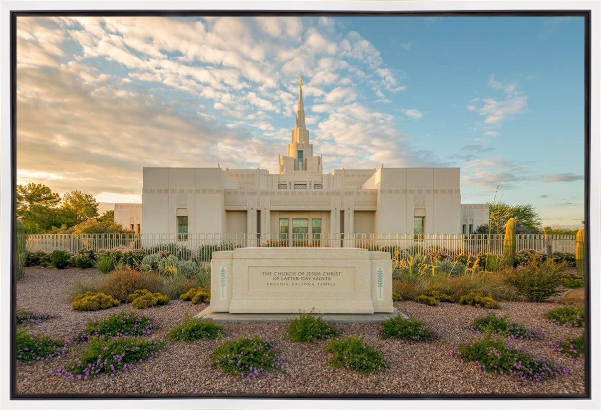 Phoenix Temple Golden Foundations Gallery Wrap