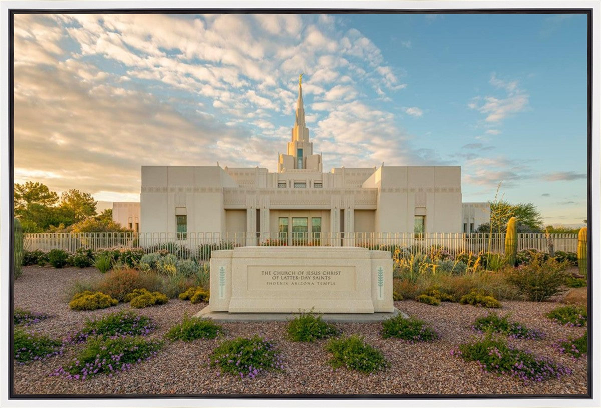 Phoenix Temple Golden Foundations Gallery Wrap