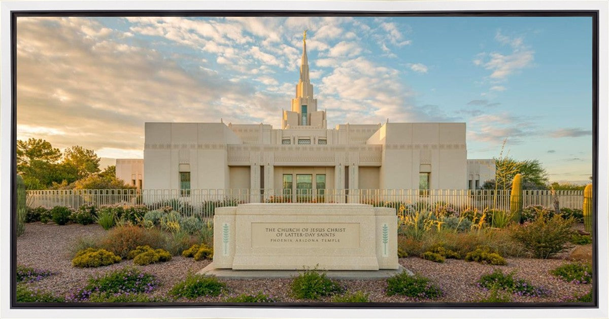 Phoenix Temple Golden Foundations Gallery Wrap