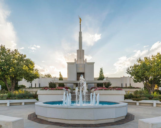 Denver Temple Eternal Fountain Gallery Wrap