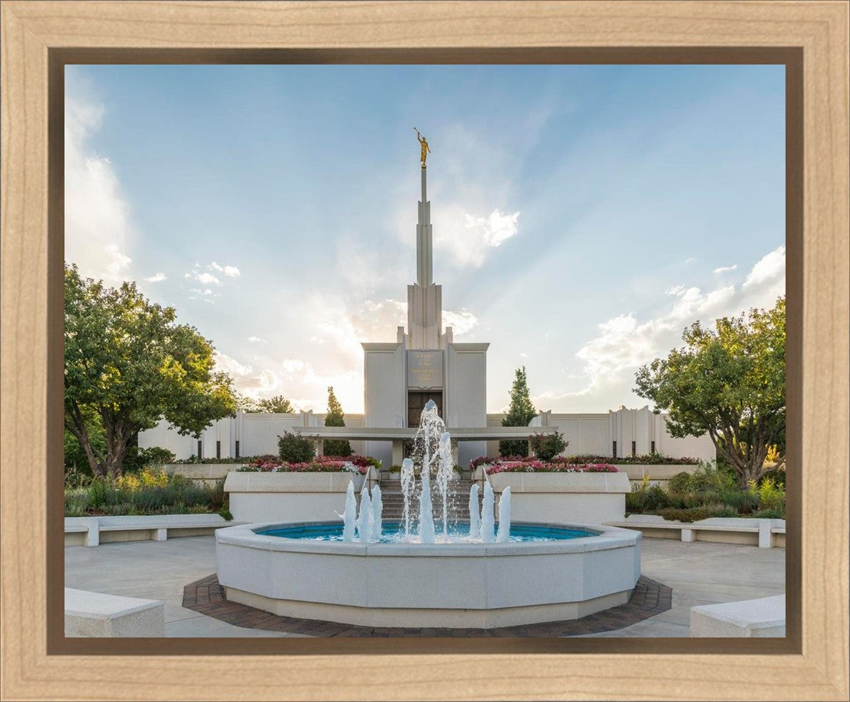 Denver Temple Eternal Fountain Gallery Wrap