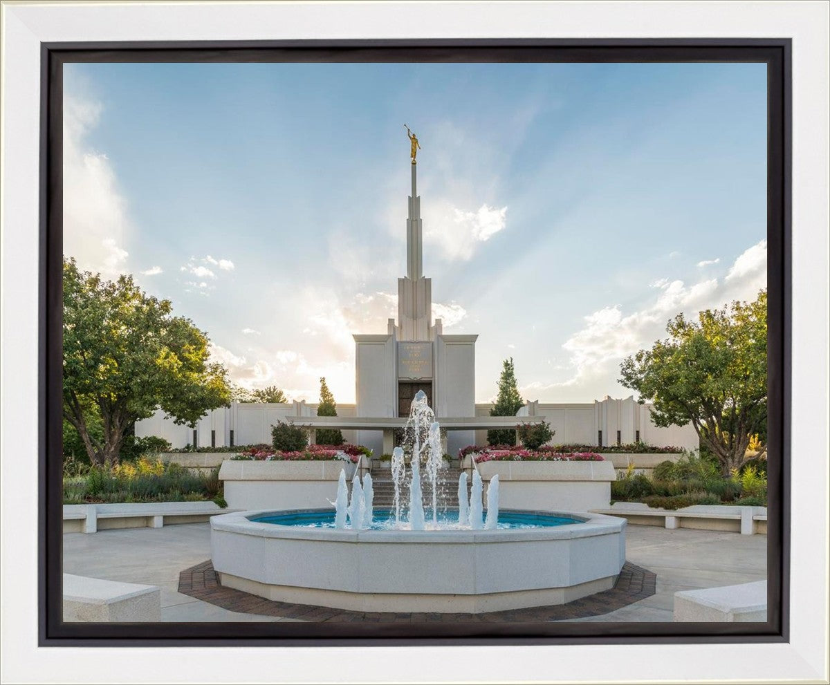 Denver Temple Eternal Fountain Gallery Wrap