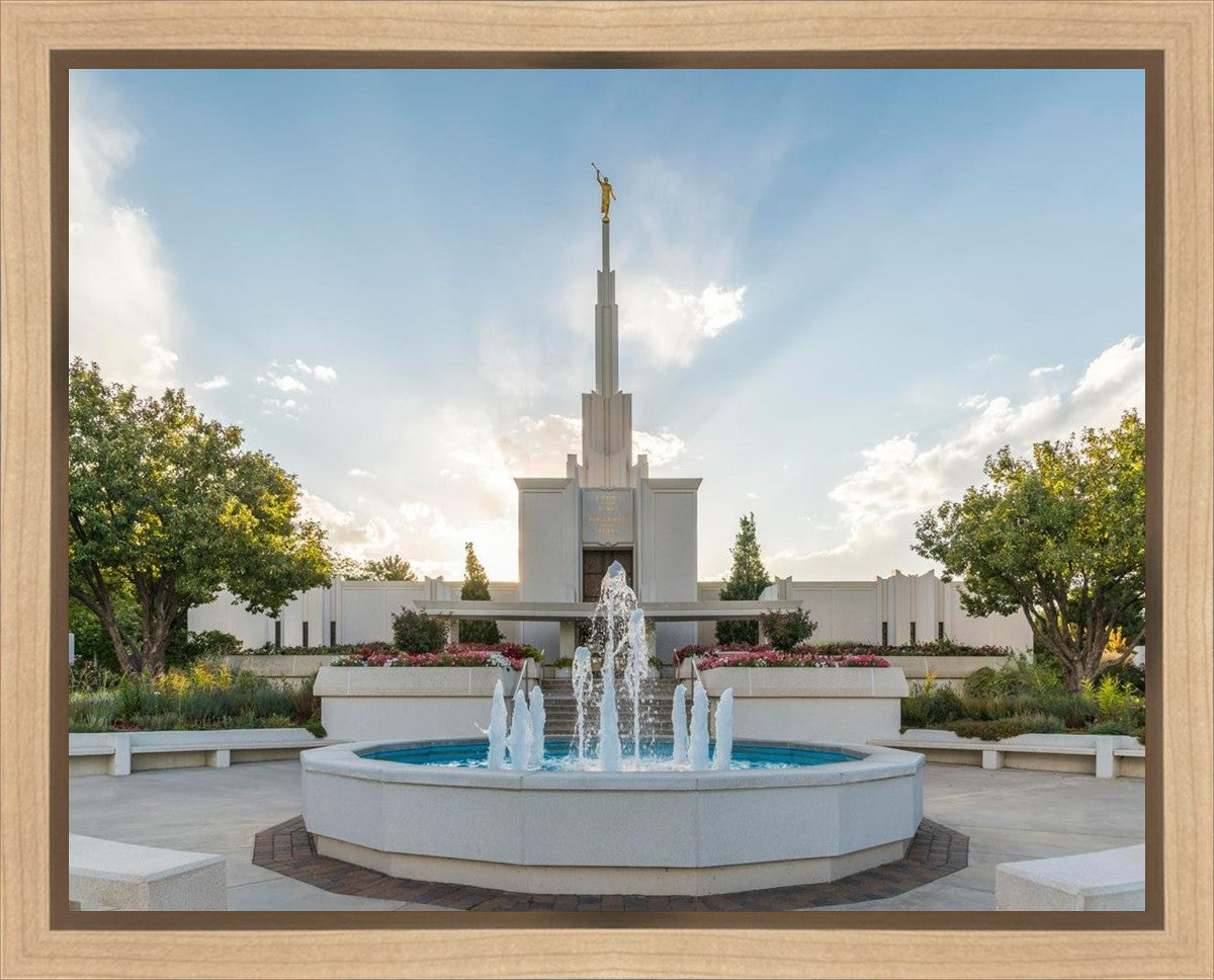 Denver Temple Eternal Fountain Gallery Wrap