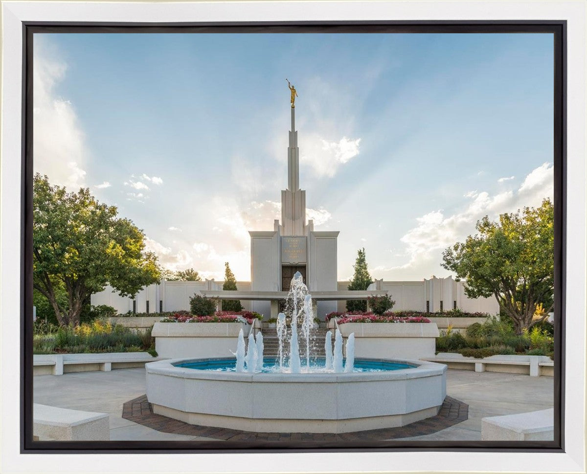 Denver Temple Eternal Fountain Gallery Wrap