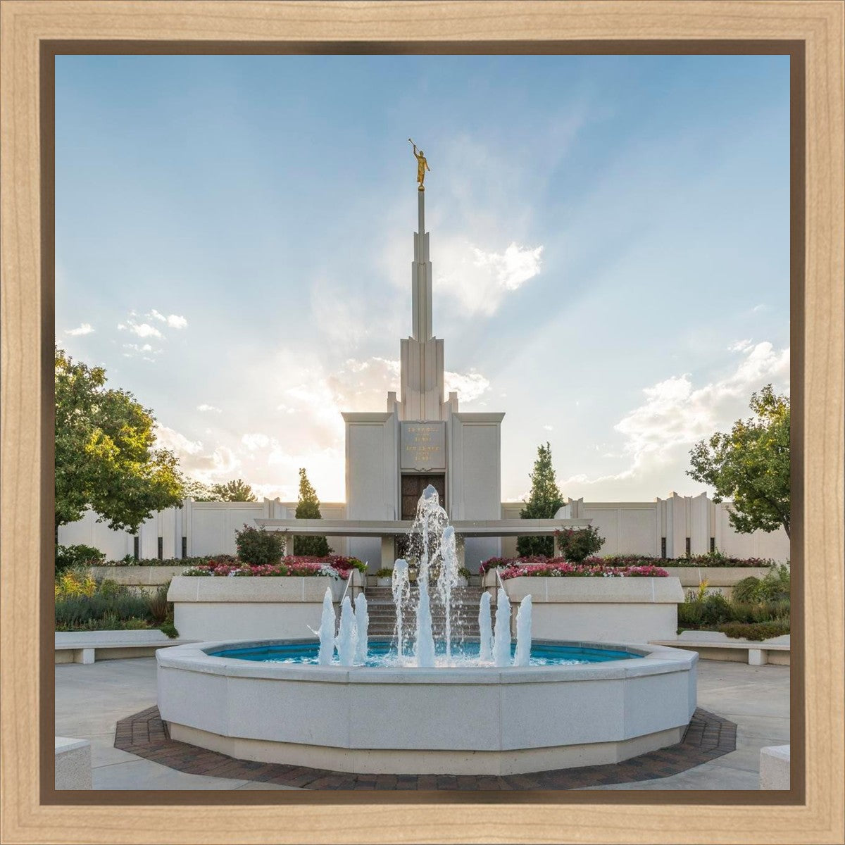 Denver Temple Eternal Fountain Gallery Wrap