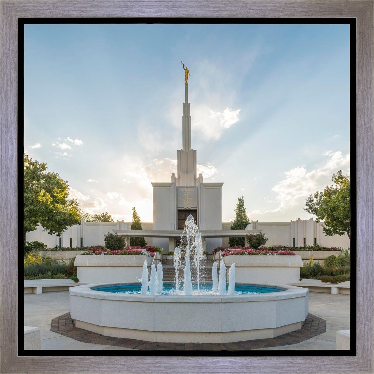 Denver Temple Eternal Fountain Gallery Wrap