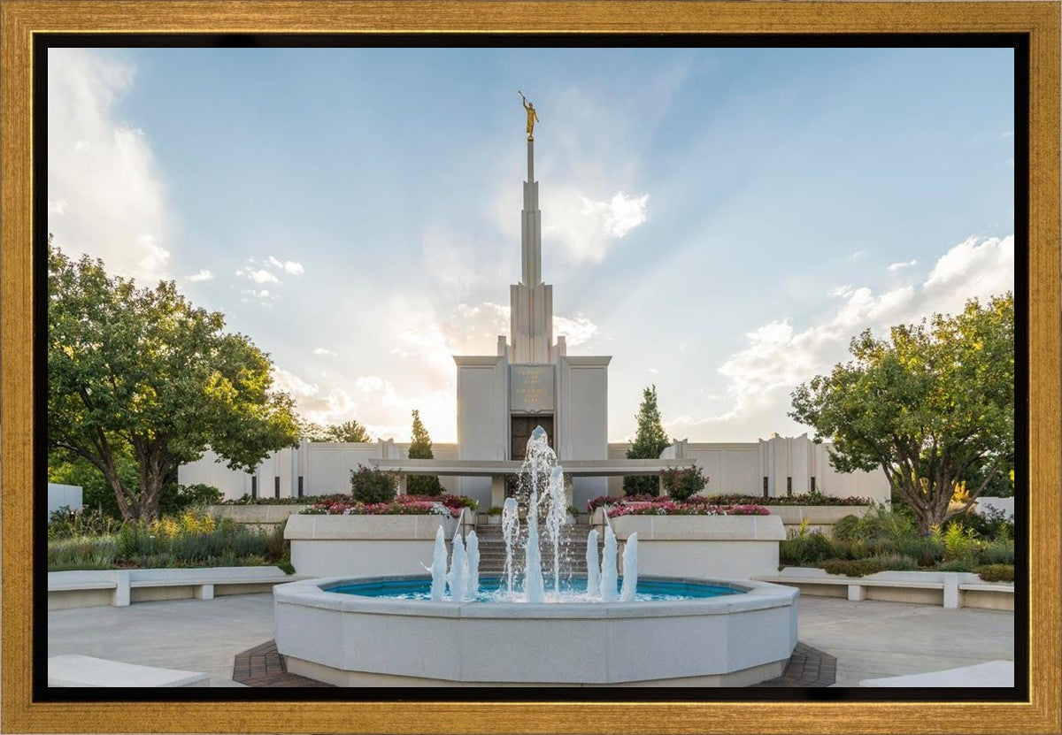 Denver Temple Eternal Fountain Gallery Wrap