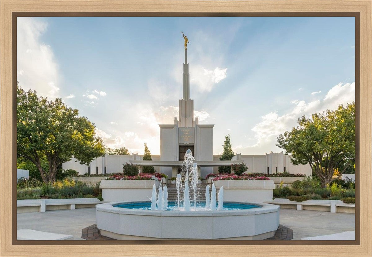 Denver Temple Eternal Fountain Gallery Wrap
