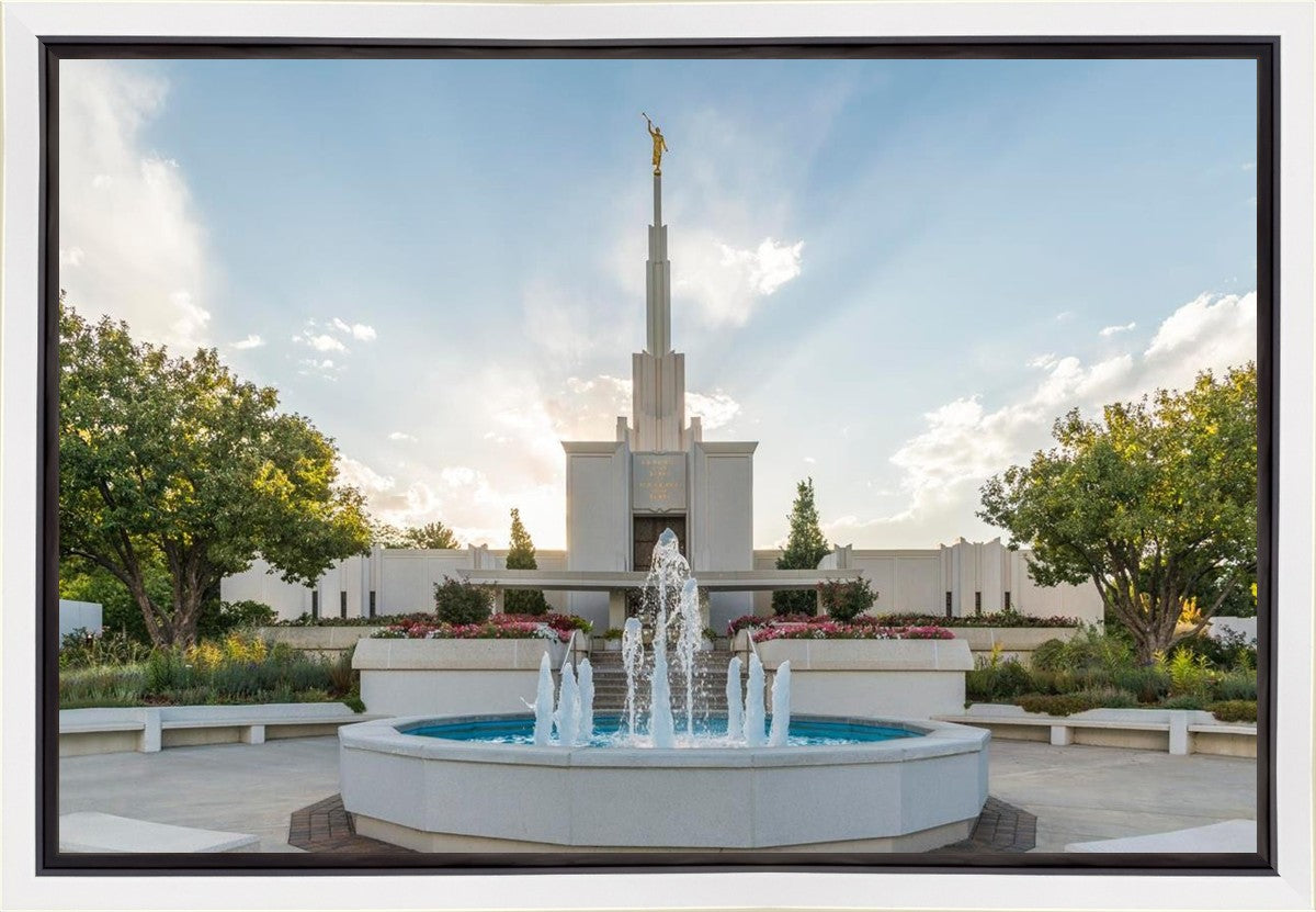 Denver Temple Eternal Fountain Gallery Wrap