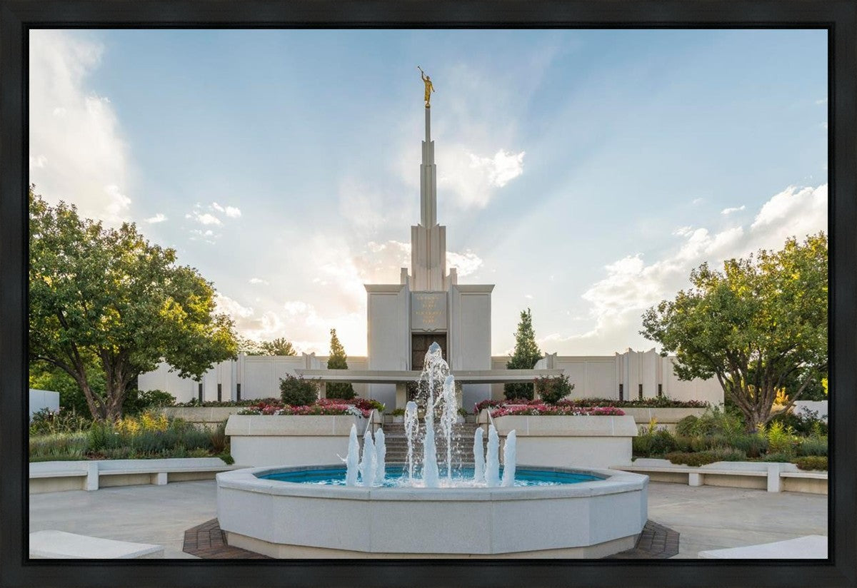 Denver Temple Eternal Fountain Gallery Wrap