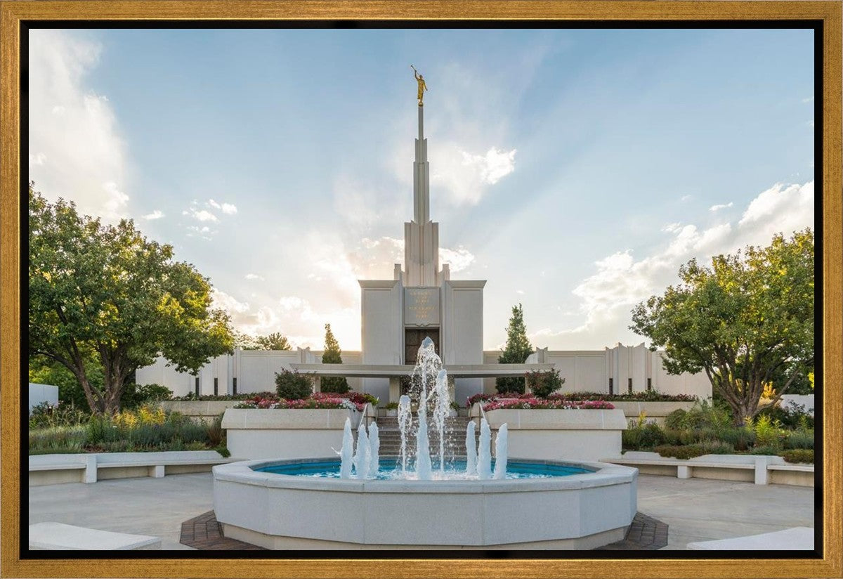 Denver Temple Eternal Fountain Gallery Wrap