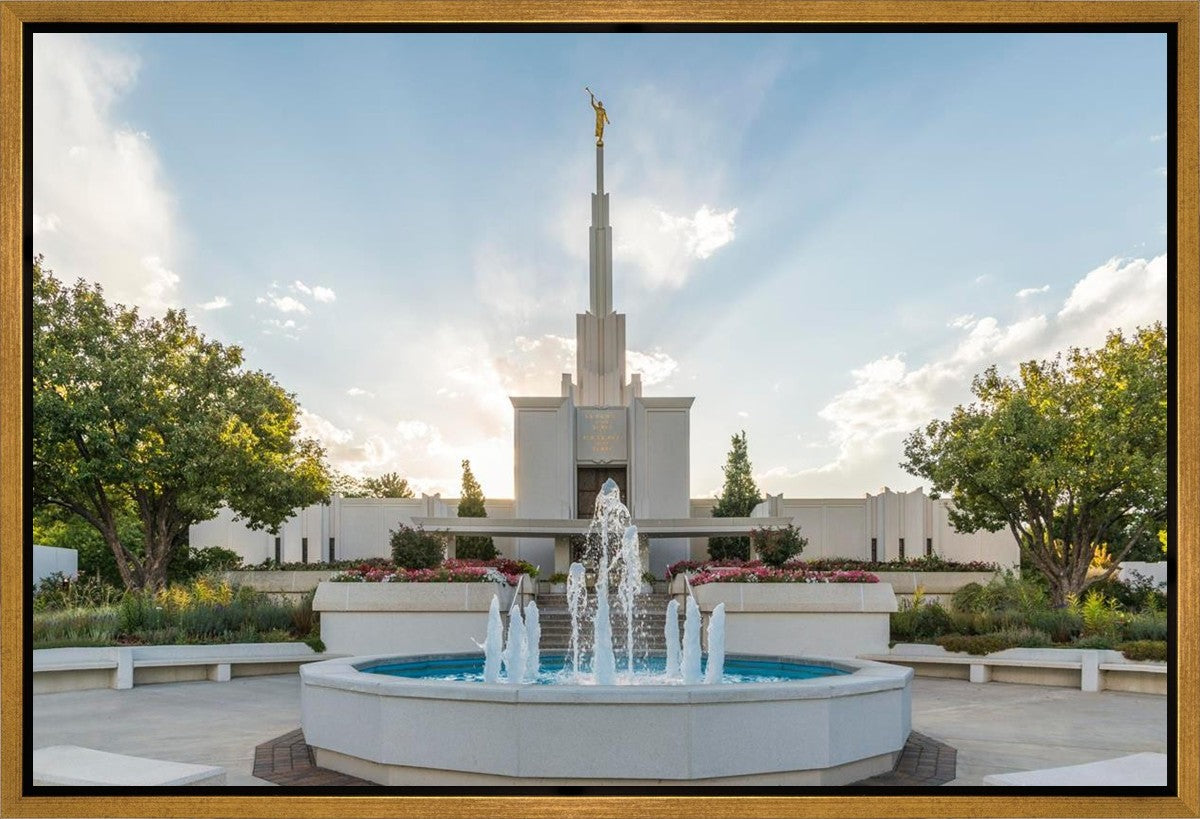 Denver Temple Eternal Fountain Gallery Wrap