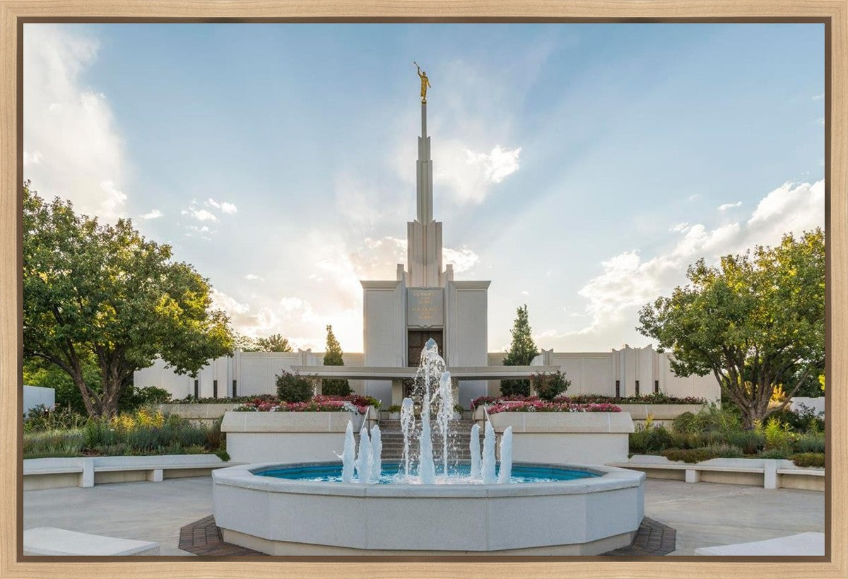 Denver Temple Eternal Fountain Gallery Wrap